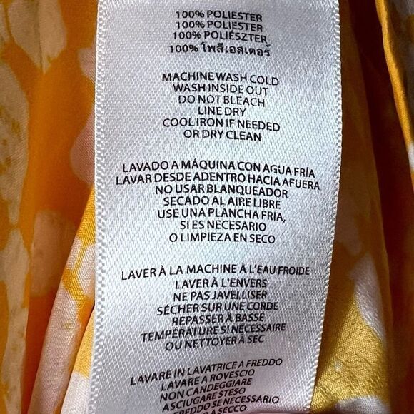 Michael‎ Kors Yellow & White Zip-Back Shell - Picture 12 of 13